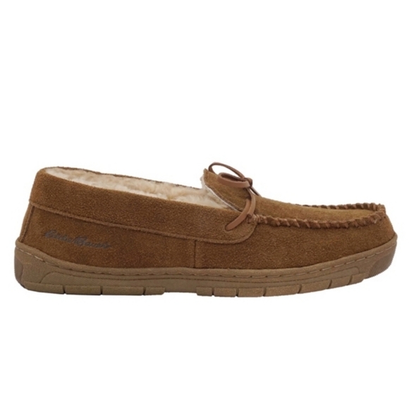 NIB Eddie Bauer Suede Memory Foam Slippers - Picture 1 of 6